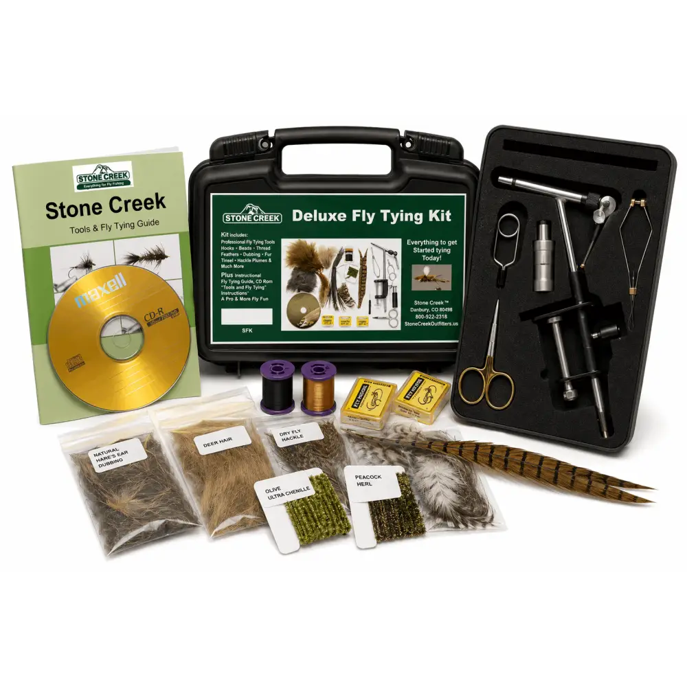 Stone Creek™ Deluxe Fly Tying Kit - Materials