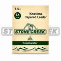Stone Creek™ Leaders | Length: 7.5’ 9’ | Size: 3X 4X 5X 6X 7X - Single Pack - Fishing Fluorocarbons