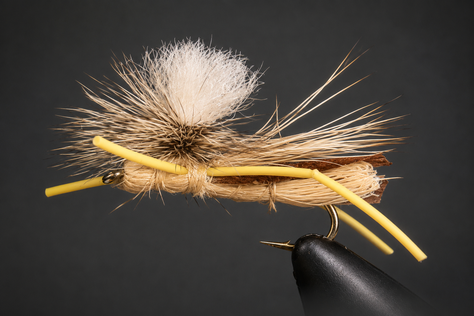 Stone Hopper | Color: Olive Red Tan Yellow | Size: 6 8 10 12 14 16 - 3 Pack - Artificial Fishing Flies