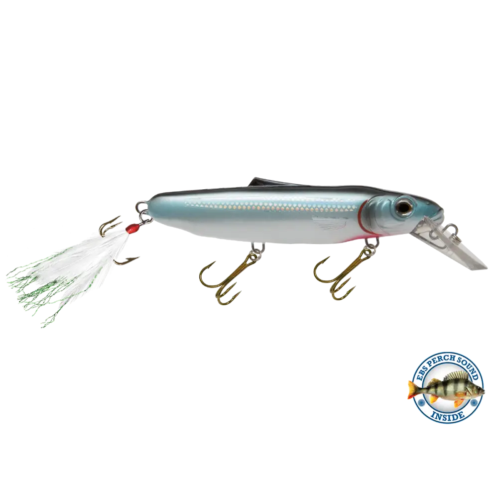 Striker 6.8’’ Musky & Pike Crankbait – EBS Sound Technology | Color Sound: Fire Perch / Green / Red Rover / Threadfin