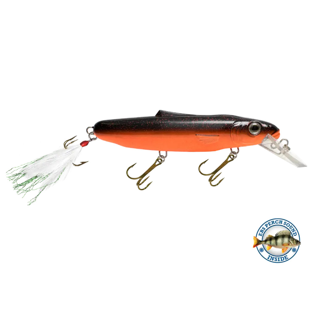 Striker 6.8’’ Musky & Pike Crankbait – EBS Sound Technology | Color Sound: Fire Perch / Green / Red Rover / Threadfin