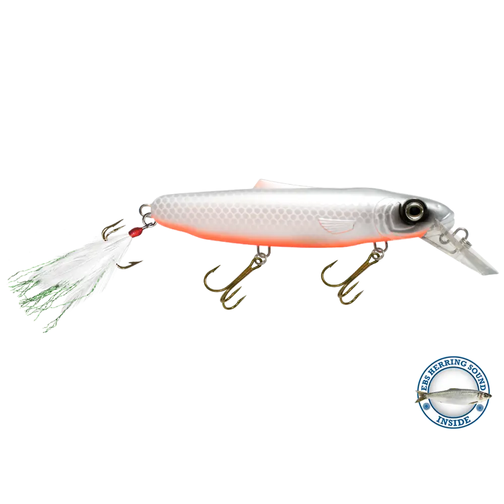 Striker 6.8’’ Musky & Pike Crankbait – EBS Sound Technology | Color Sound: Fire Perch / Green / Red Rover / Threadfin
