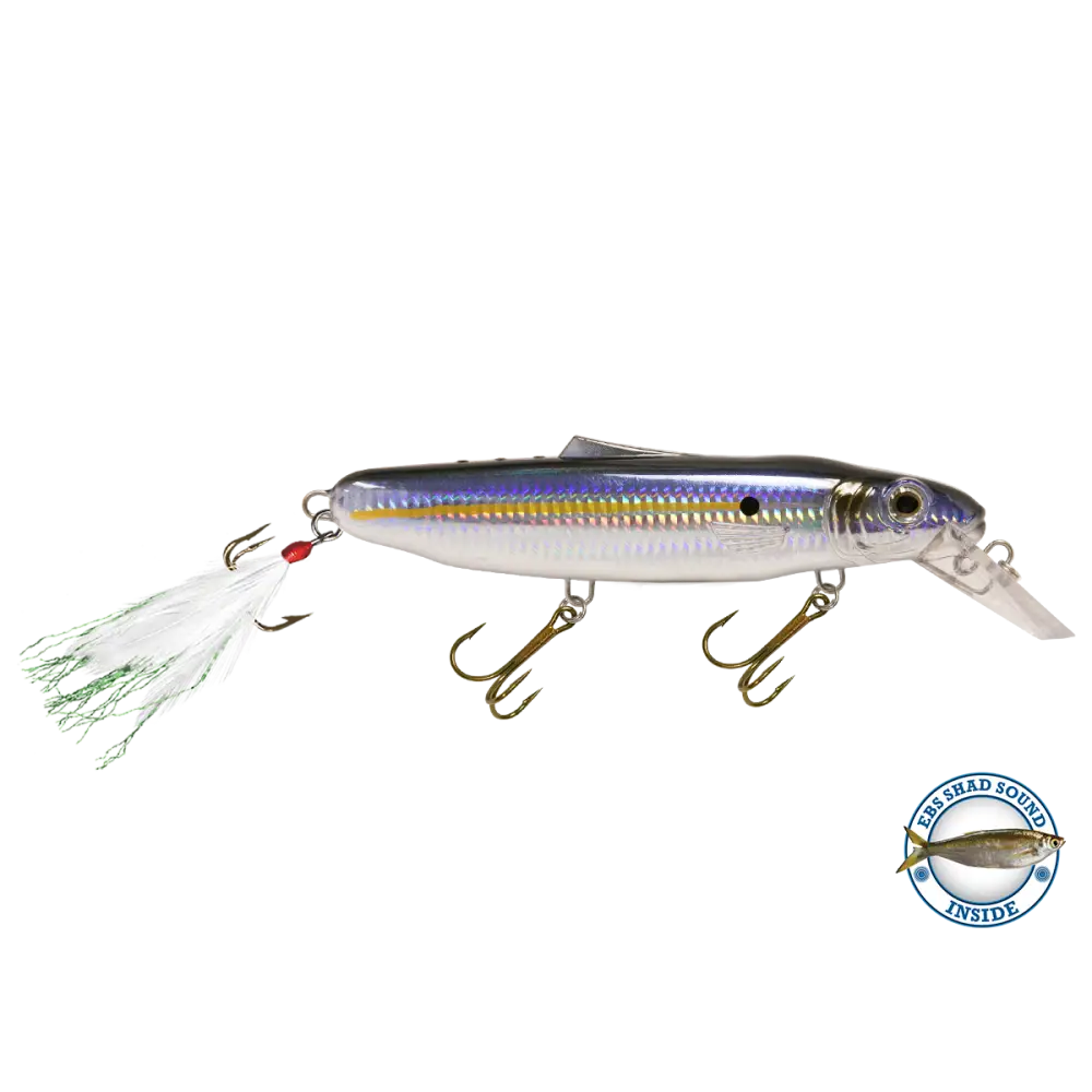 Striker 6.8’’ Musky & Pike Crankbait – EBS Sound Technology | Color Sound: Fire Perch / Green / Red Rover / Threadfin