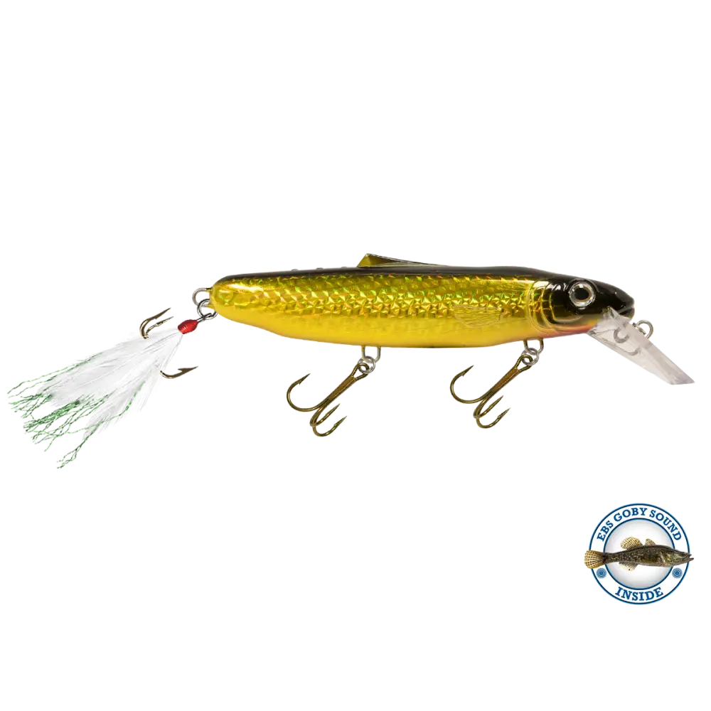 Striker 6.8’’ Musky & Pike Crankbait – EBS Sound Technology | Color Sound: Fire Perch / Green / Red Rover / Threadfin