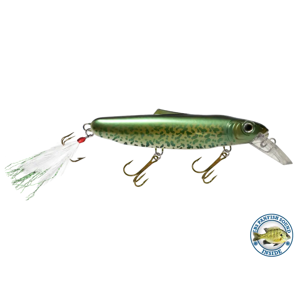Striker 6.8’’ Musky & Pike Crankbait – EBS Sound Technology | Color Sound: Fire Perch / Green / Red Rover / Threadfin