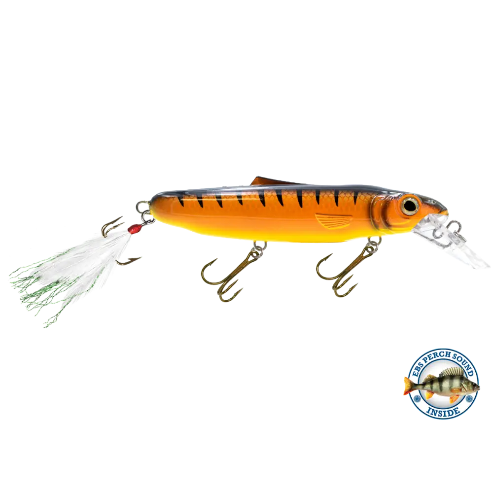 Striker 6.8’’ Musky & Pike Crankbait – EBS Sound Technology | Color Sound: Fire Perch / Green / Red Rover / Threadfin