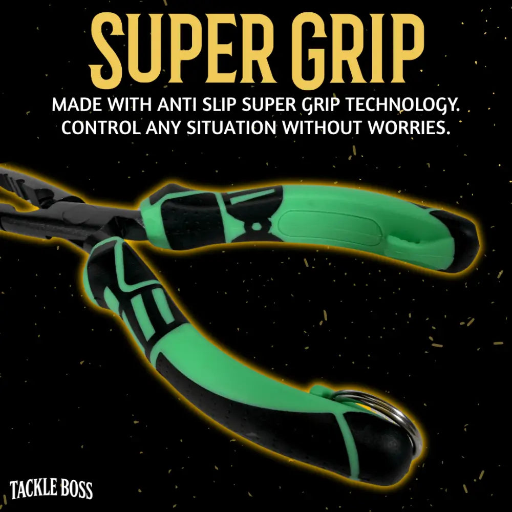 Tackle Boss 4 pcs Outlaw Fishing Plier Set | Color: Teal Orange Yellow Red Pink - Pliers