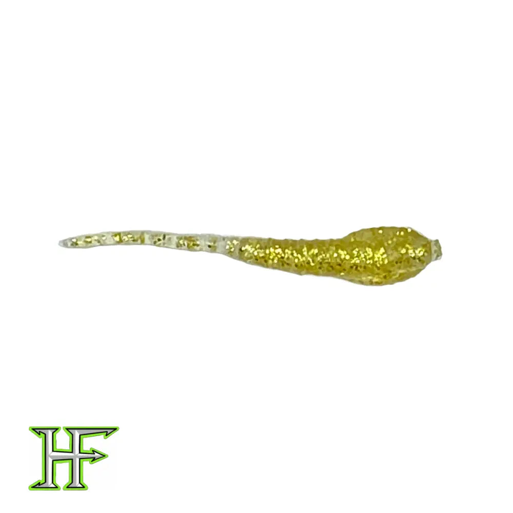 Tiny Temper 2’’ Micro Soft Plastic – 20-Pack | Hendrix Fishing Co. | Color: Watermelon Seed Goldie Pinky Ox Blood