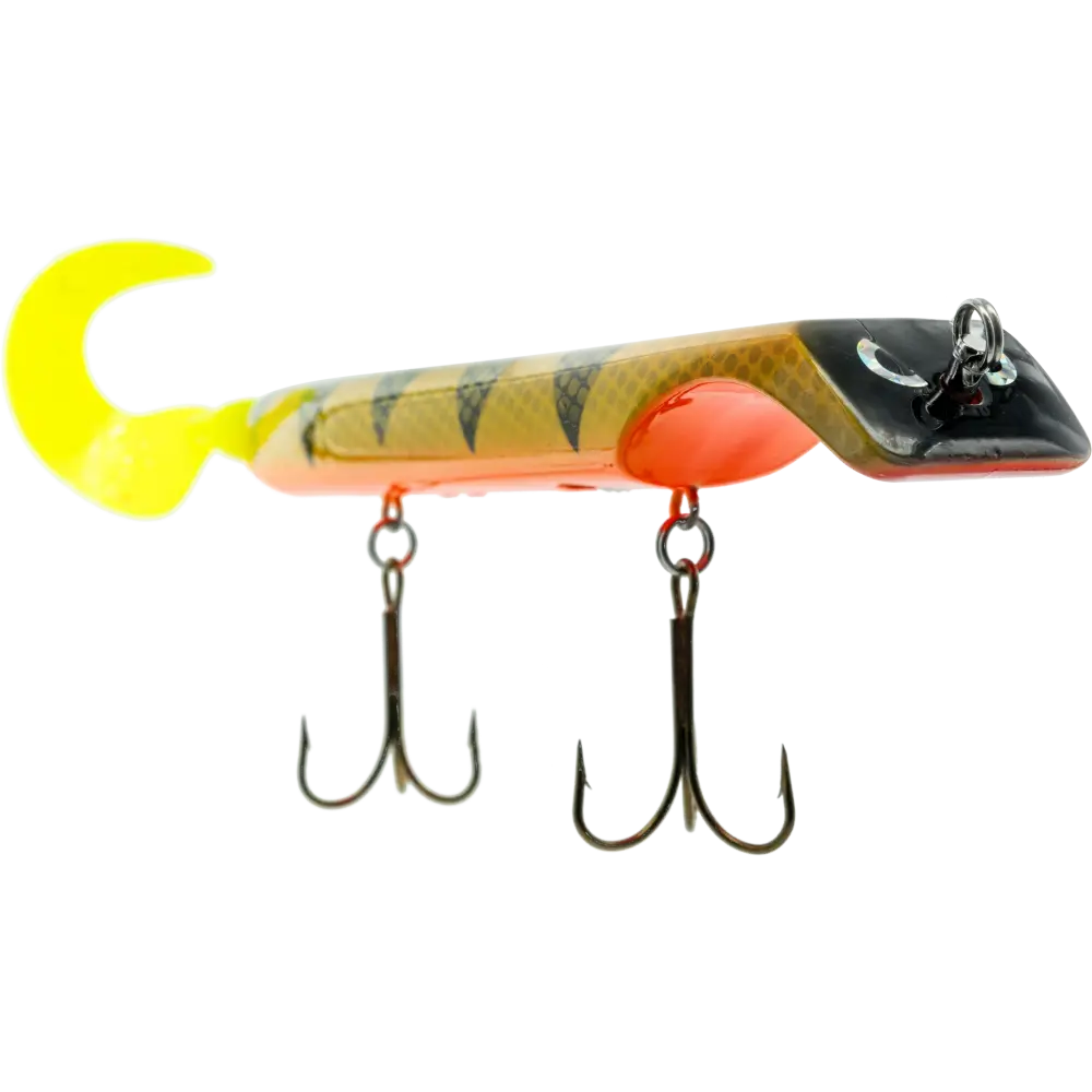 Titan 8’’ Musky & Pike Jerkbait – Adjustable Weight System EBS Sound Technology | Color: Brain Damage Canadian Crush