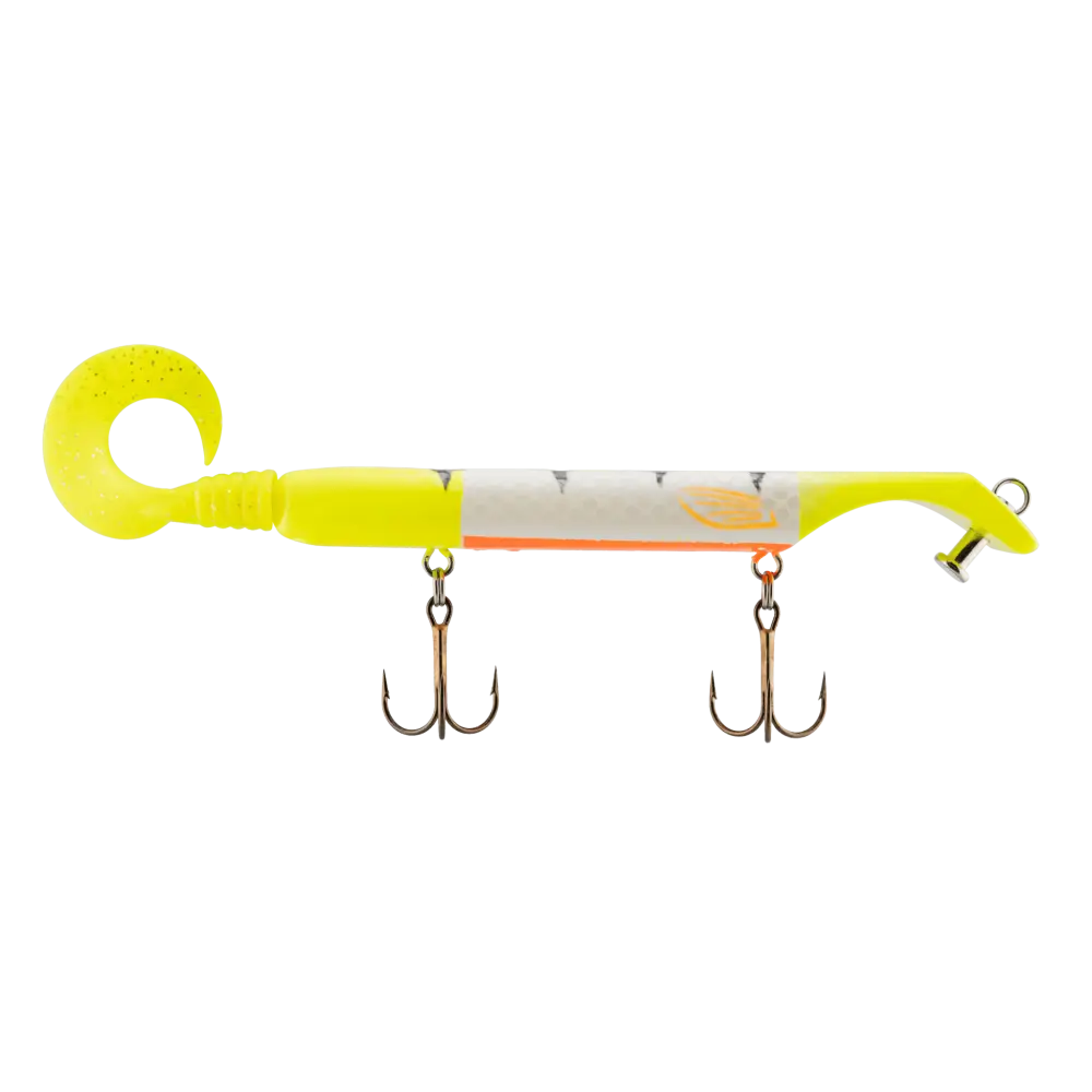 Titan Jr. 6’’ Musky & Pike Jerkbait – Dive Rise Action with EBS Sound Technology | Colors: Canadian Crush Natural Perch