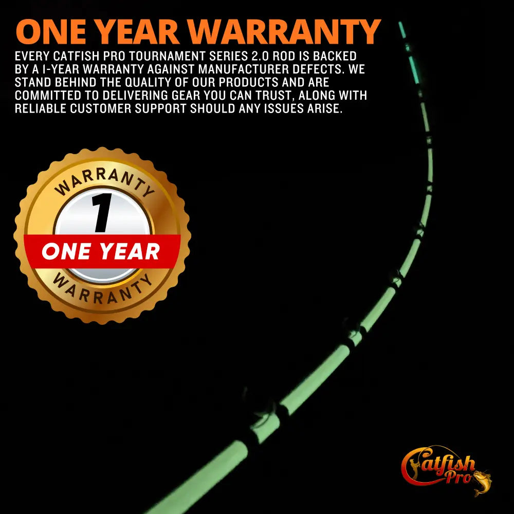 Tournament Series 2.0 Casting Glow Rod | Action: Medium Medium-Heavy Heavy - Catfish