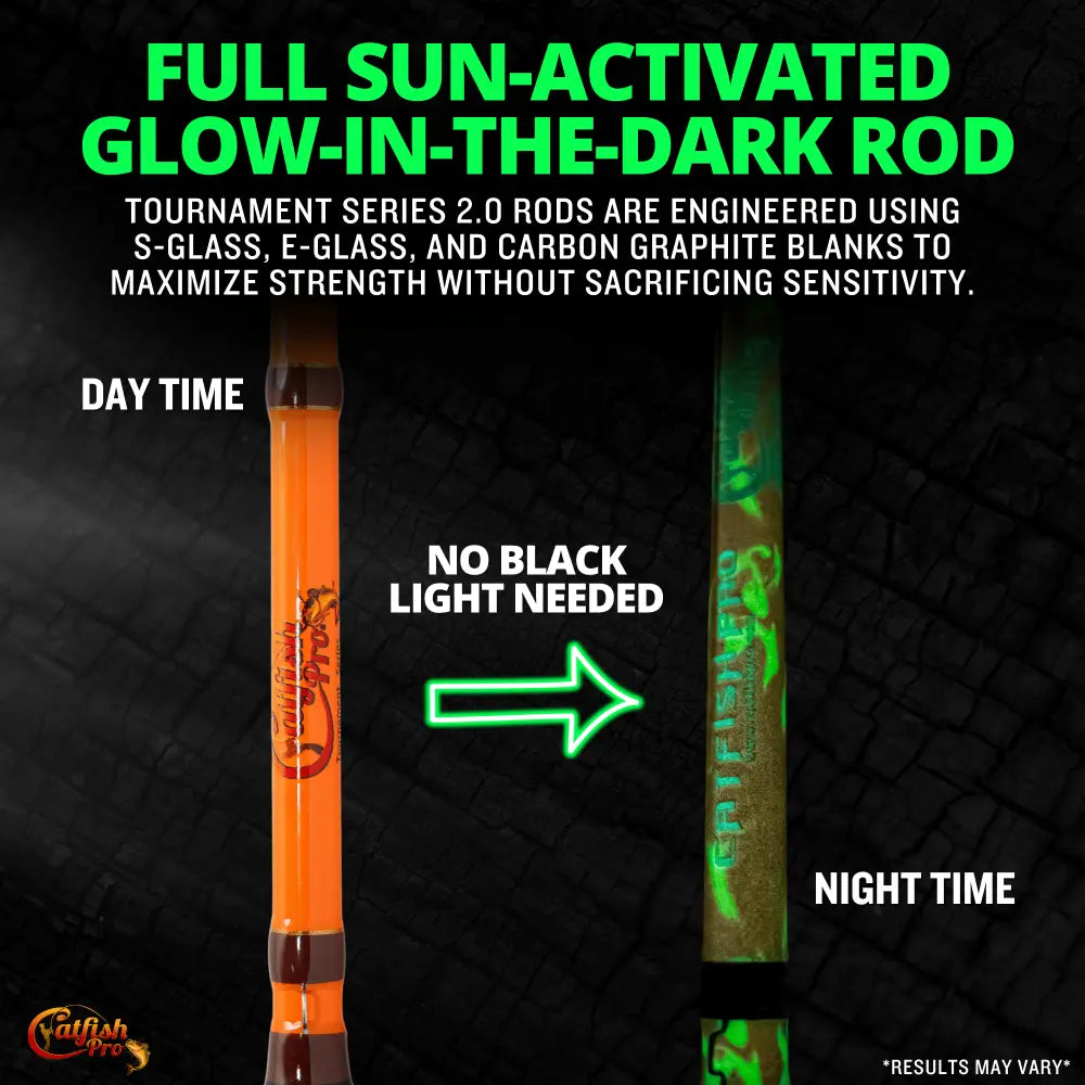Tournament Series 2.0 Casting Glow Rod | Action: Medium Medium-Heavy Heavy - Catfish