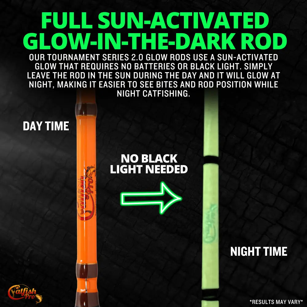 Tournament Series 2.0 Spinning Glow Rod | Action: Medium Medium-Heavy Heavy - Catfish