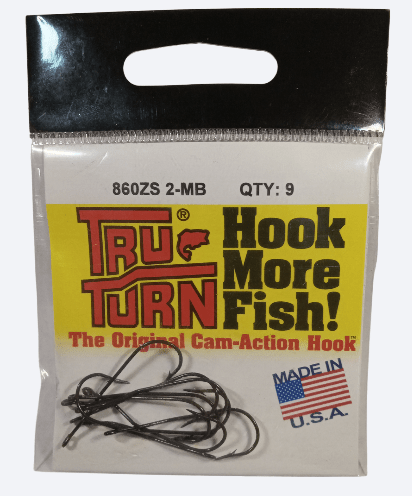 Tru Turn 860 ZS Light Wire Blue Aberdeen Hook, 9 Pack - Hooks