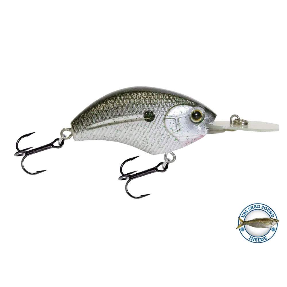 Vapor 50 Medium-Diving Crankbait for Bass – EBS Sound Technology | Color: Copperhead Chartreuse Shad Melon Splatter AYU