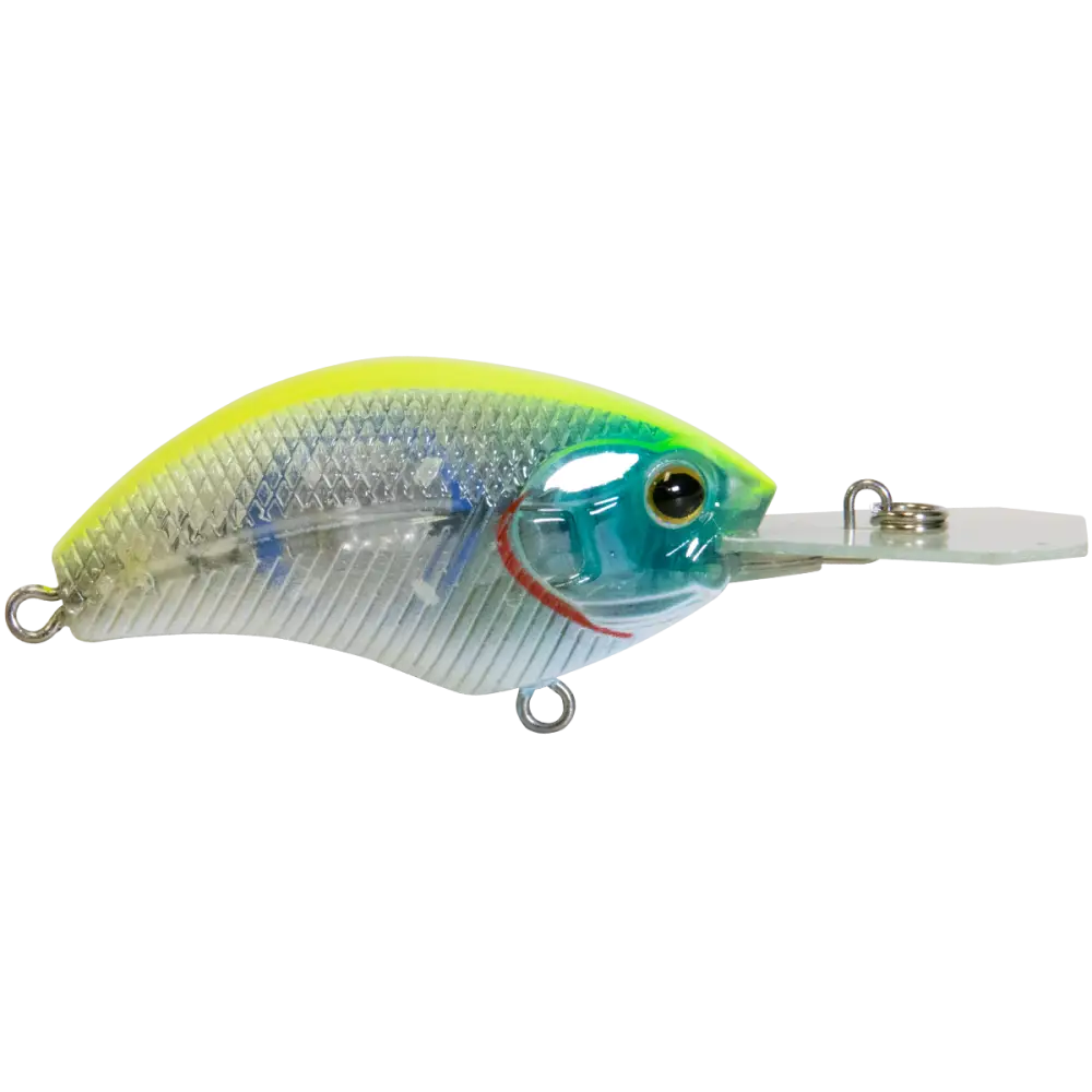 Vapor 50 Medium-Diving Crankbait for Bass – EBS Sound Technology | Color: Copperhead Chartreuse Shad Melon Splatter AYU