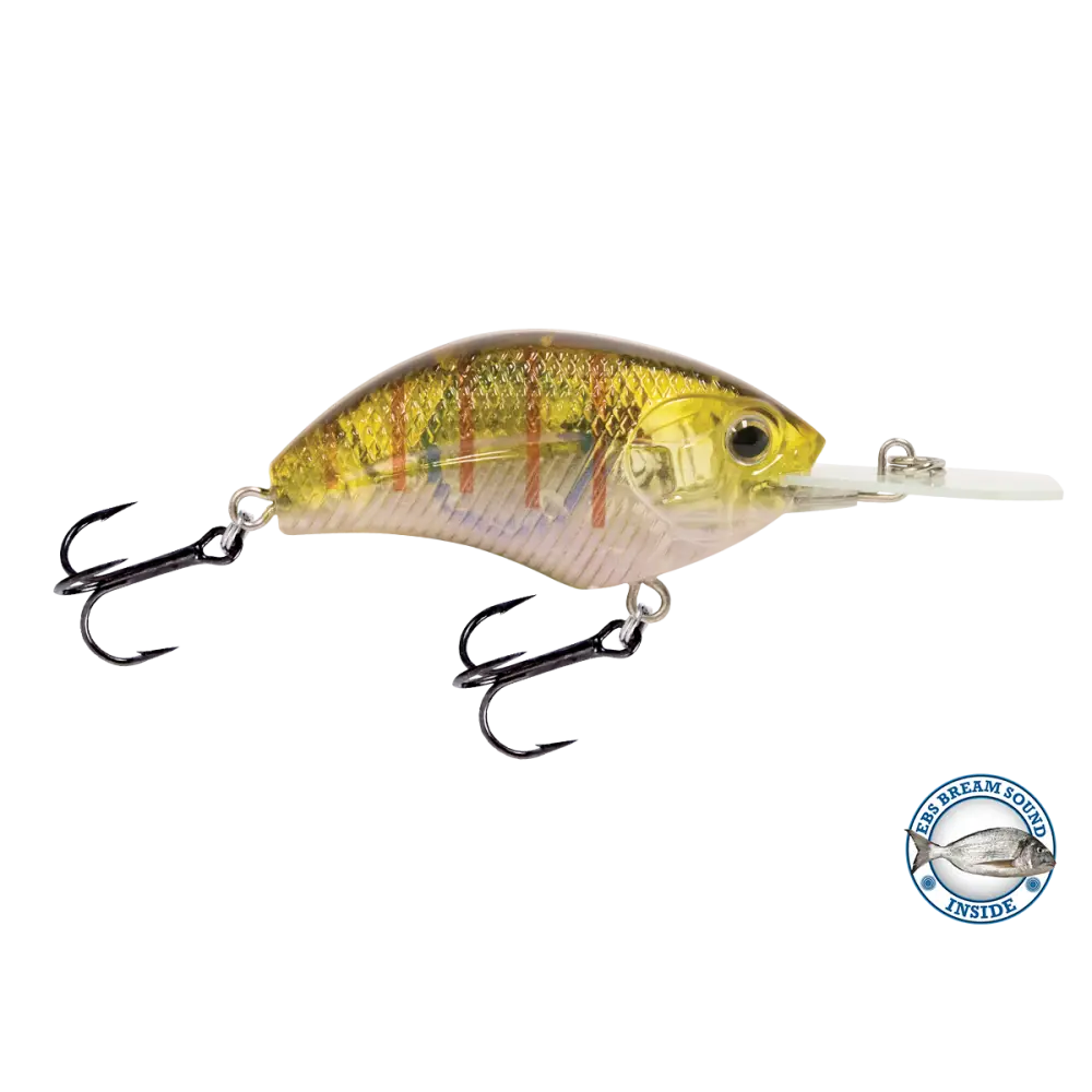 Vapor 50 Medium-Diving Crankbait for Bass – EBS Sound Technology | Color: Copperhead Chartreuse Shad Melon Splatter AYU