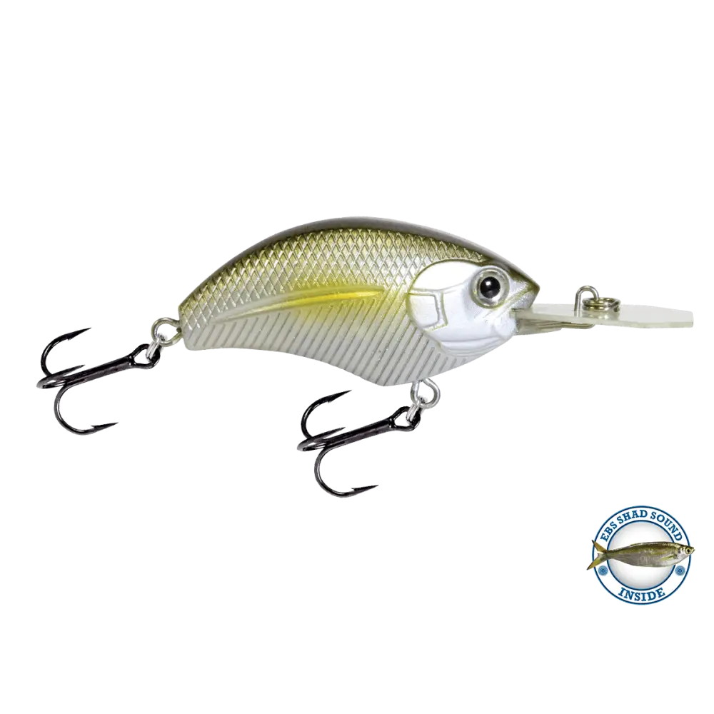 Vapor 50 Medium-Diving Crankbait for Bass – EBS Sound Technology | Color: Copperhead Chartreuse Shad Melon Splatter AYU