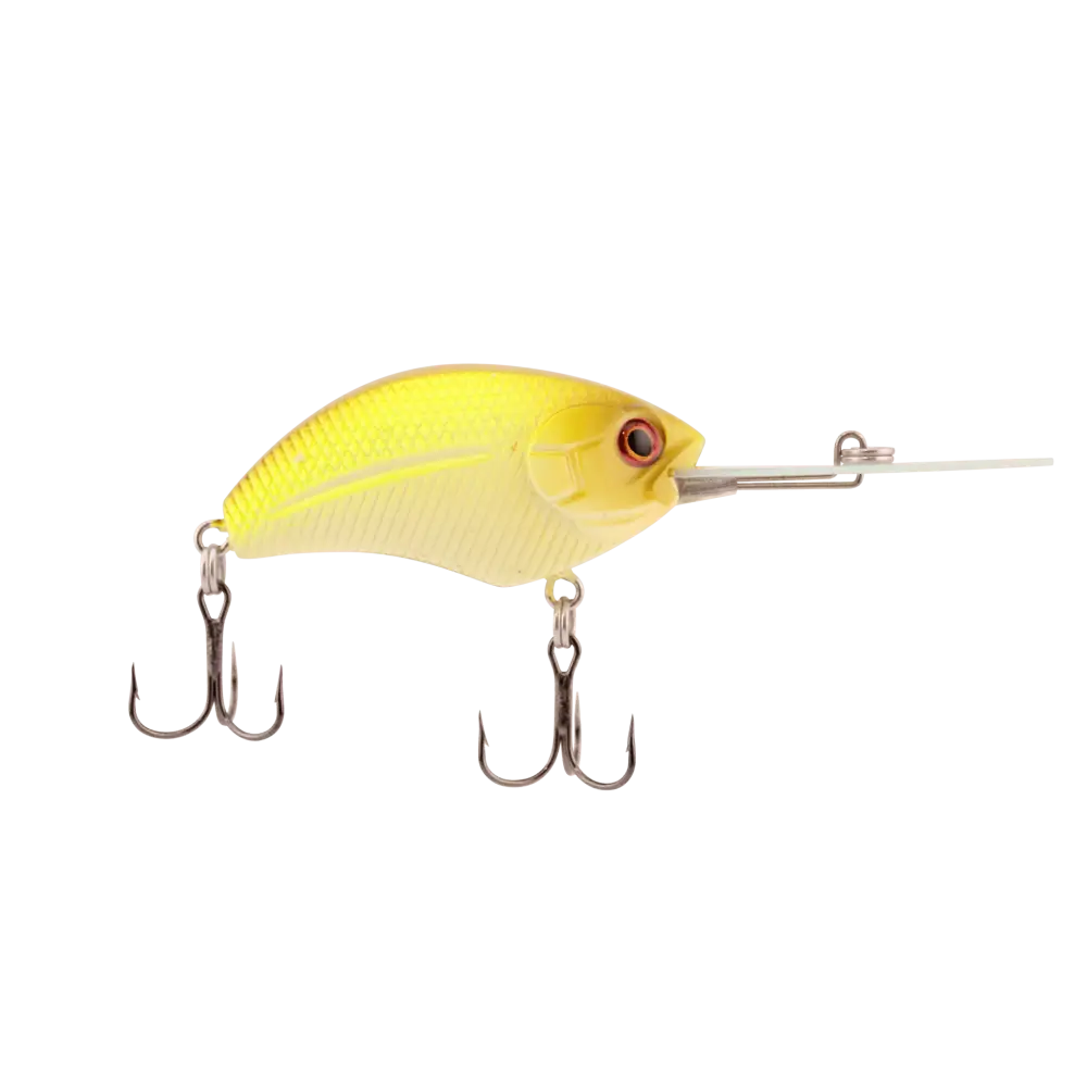 Vapor Deep Plus 2’’ Deep-Diving Crankbait for Bass – EBS Sound + Beads + Rattles | Color: Green Gizzard Shad Chartreuse