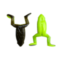 Vicious Fishing Best Toad Ever, Soft Plastic Topwater | Color: Watermelon Red Junebug Chartreuse Green Pumpkin/Pearl