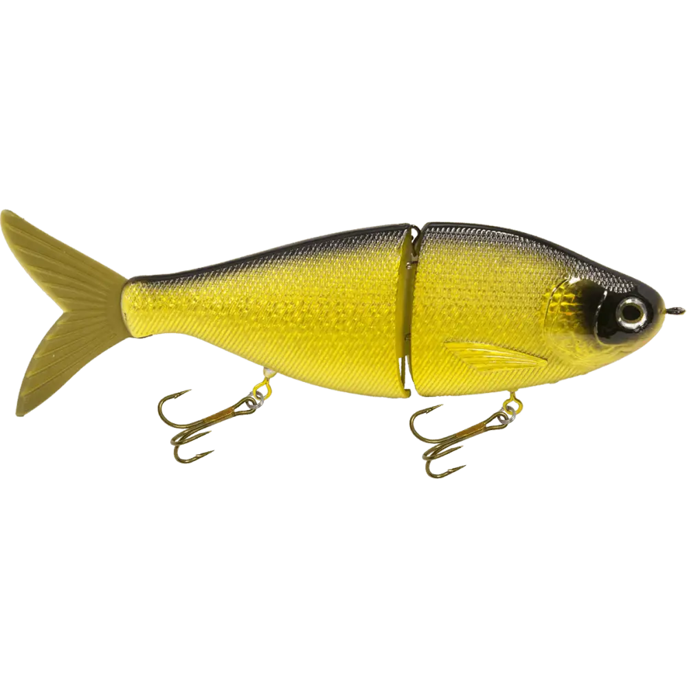 Viper 8’’ Glide Bait Swimbait for Musky & Pike – EBS Sound Technology | Color Sound: Carp/Suckerfish / Perch Black