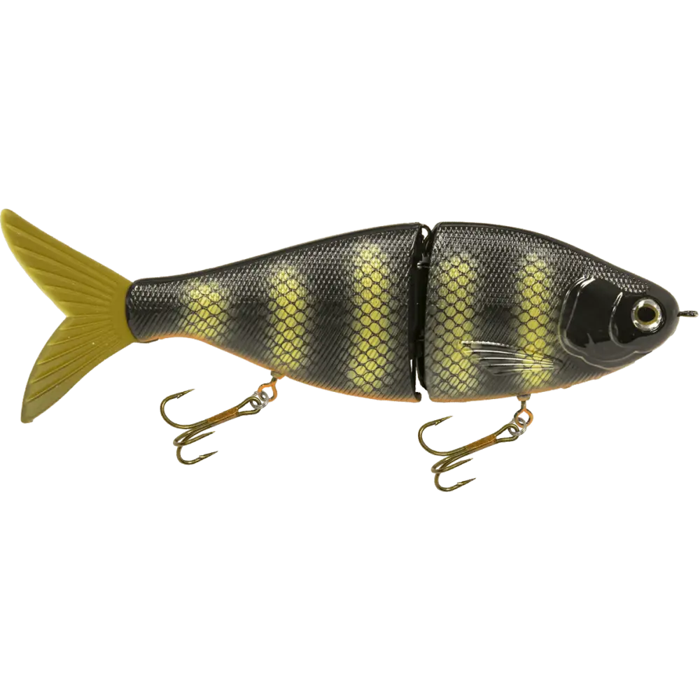 Viper 8’’ Glide Bait Swimbait for Musky & Pike – EBS Sound Technology | Color Sound: Carp/Suckerfish / Perch Black