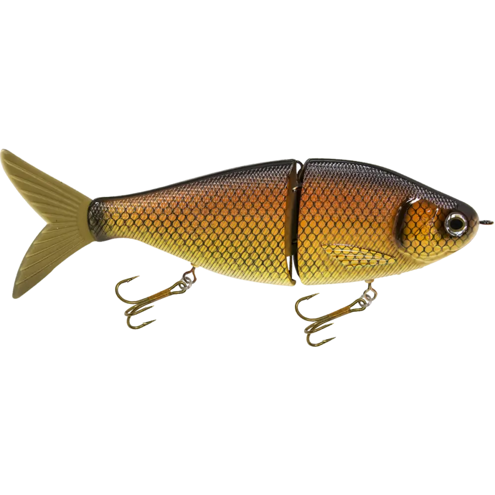 Viper 8’’ Glide Bait Swimbait for Musky & Pike – EBS Sound Technology | Color Sound: Carp/Suckerfish / Perch Black