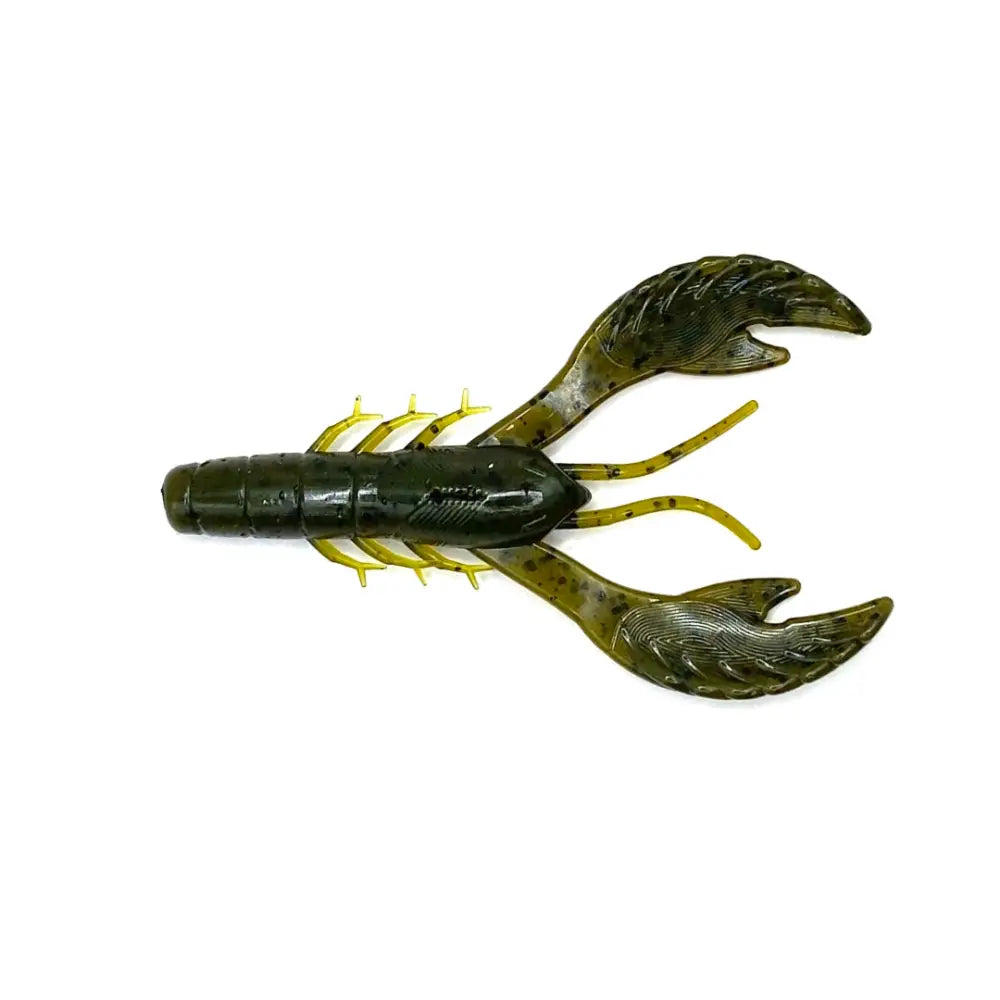 Voodoo Craw 4’’ Soft Plastic – 6-Pack | Hendrix Fishing Co. | Color: Okeechobee Green Pumpkin Blk n Blue Fire Red Glitz