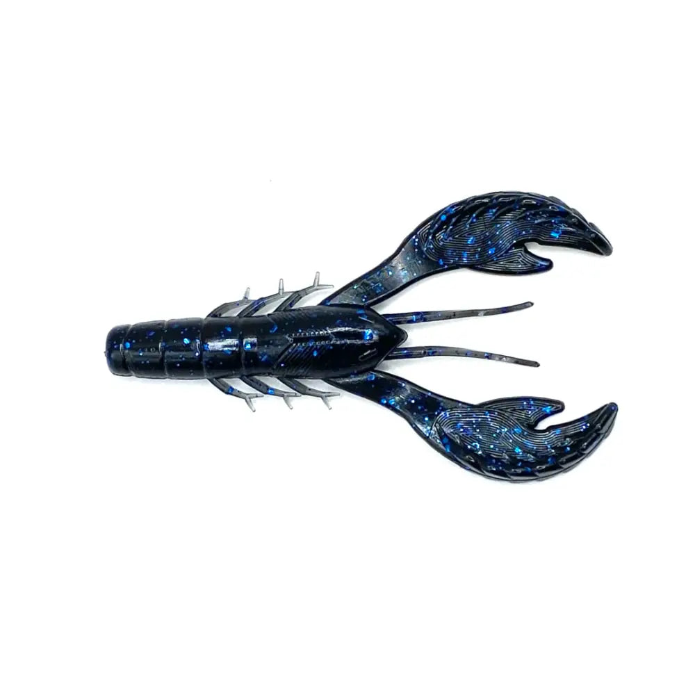 Voodoo Craw 4’’ Soft Plastic – 6-Pack | Hendrix Fishing Co. | Color: Okeechobee Green Pumpkin Blk n Blue Fire Red Glitz