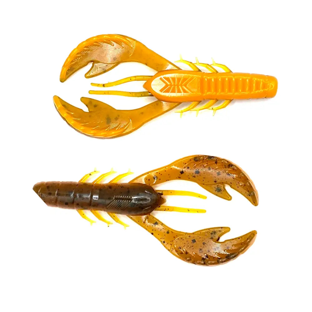 Voodoo Craw 4’’ Soft Plastic – 6-Pack | Hendrix Fishing Co. | Color: Okeechobee Green Pumpkin Blk n Blue Fire Red Glitz