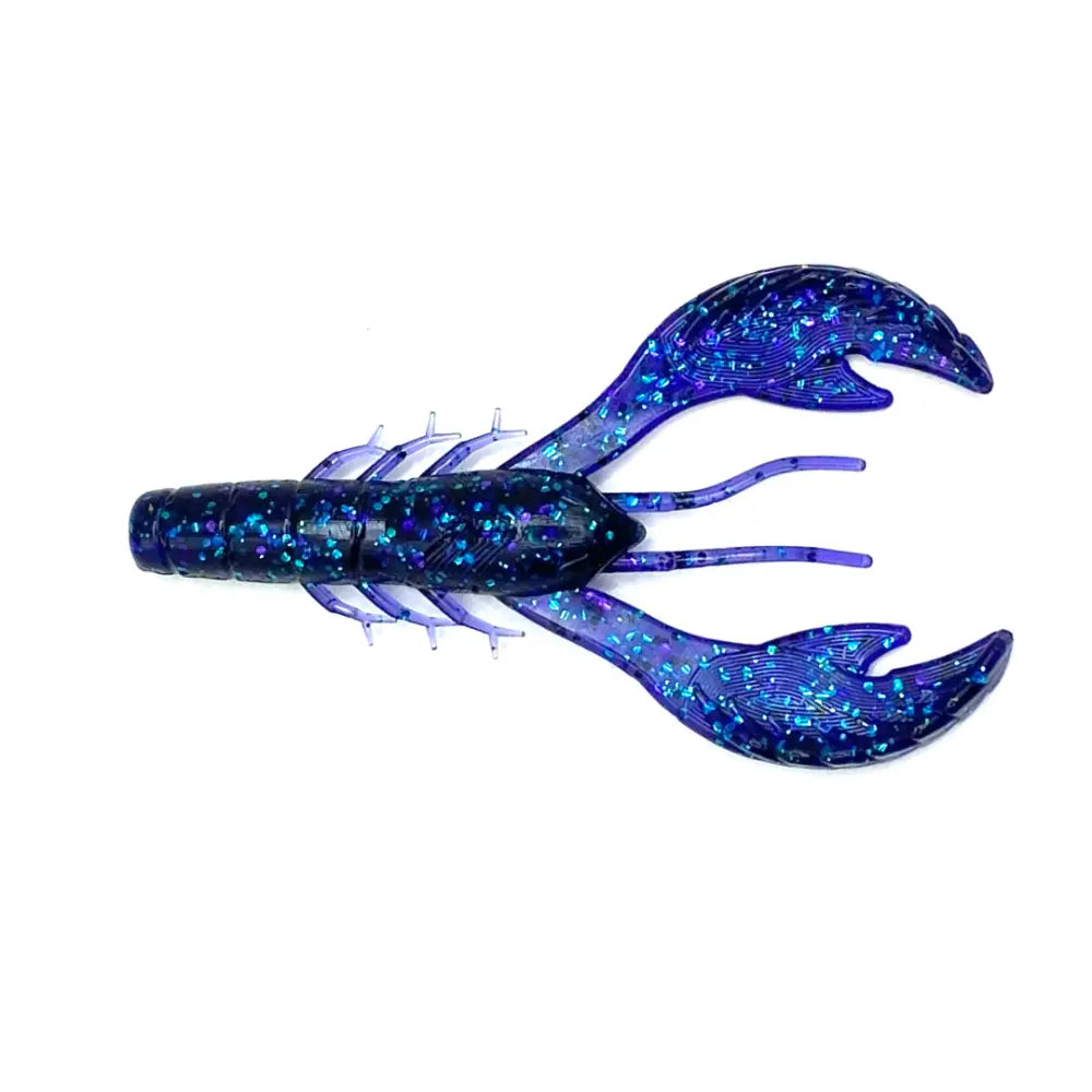 Voodoo Craw 4’’ Soft Plastic – 6-Pack | Hendrix Fishing Co. | Color: Okeechobee Green Pumpkin Blk n Blue Fire Red Glitz