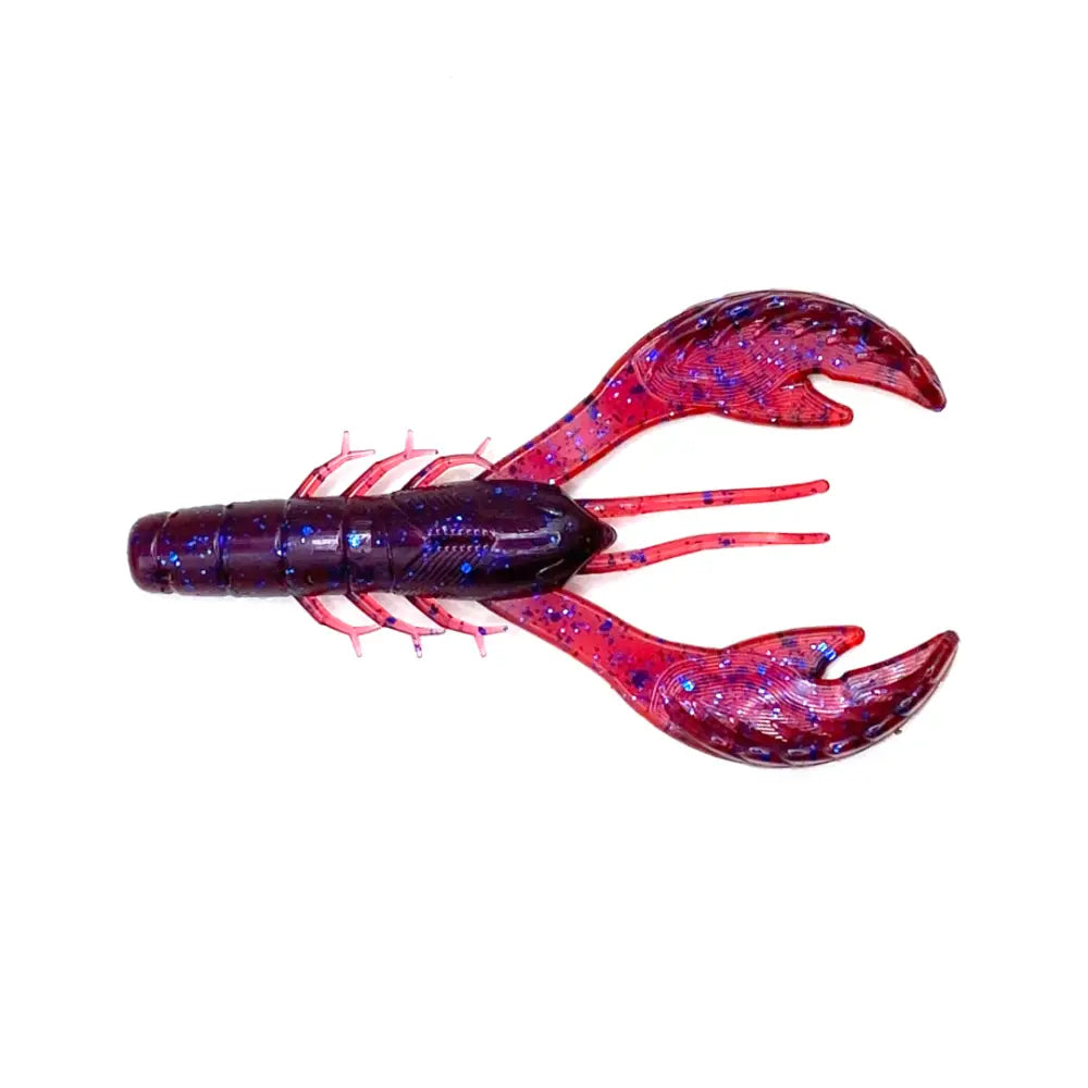 Voodoo Craw 4’’ Soft Plastic – 6-Pack | Hendrix Fishing Co. | Color: Okeechobee Green Pumpkin Blk n Blue Fire Red Glitz