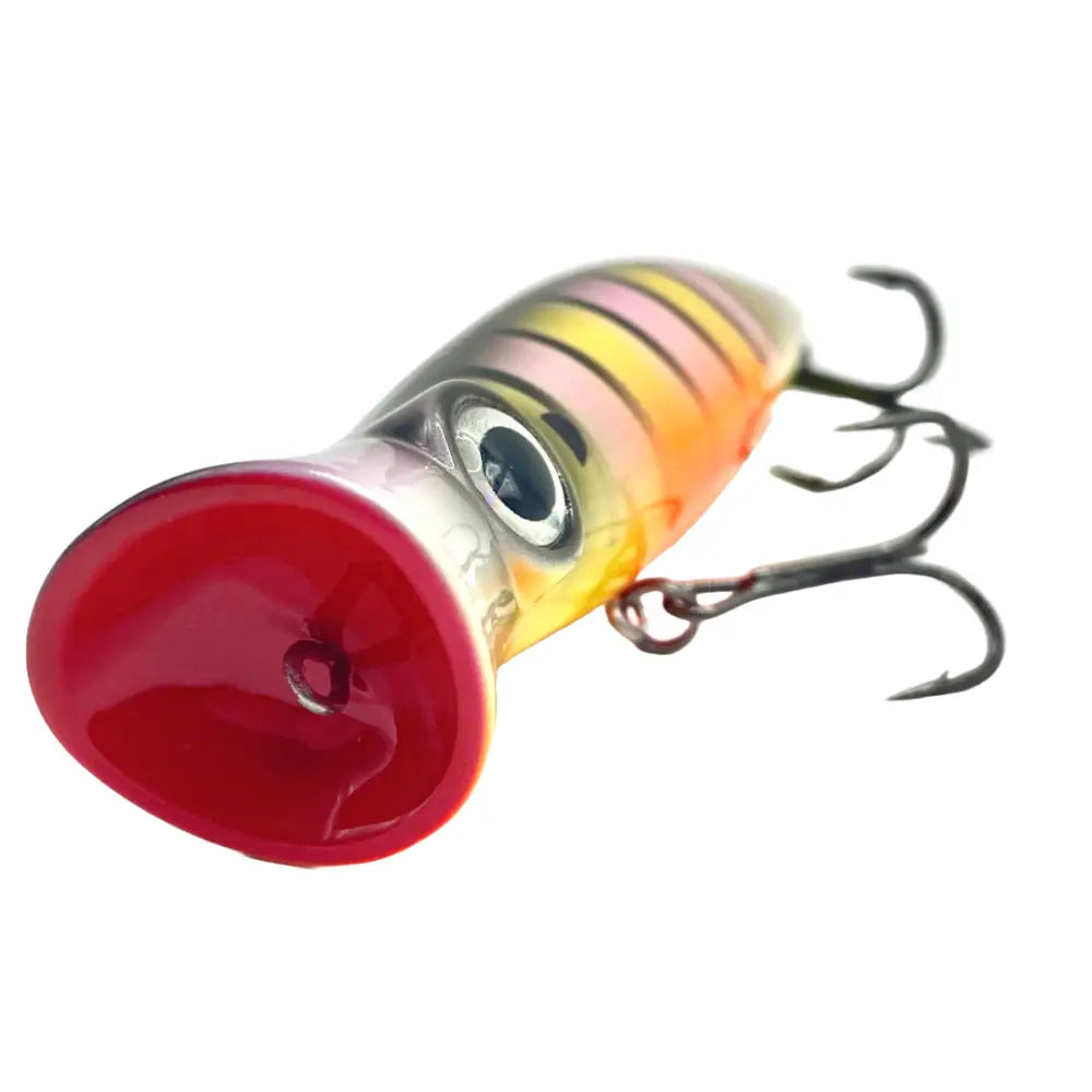 Voodoo Pop 80 Popper Lure – 3’’ / ½ oz | Hendrix Fishing Co. | Color Options: Tropic Sunrise -001 Clear-water Frog