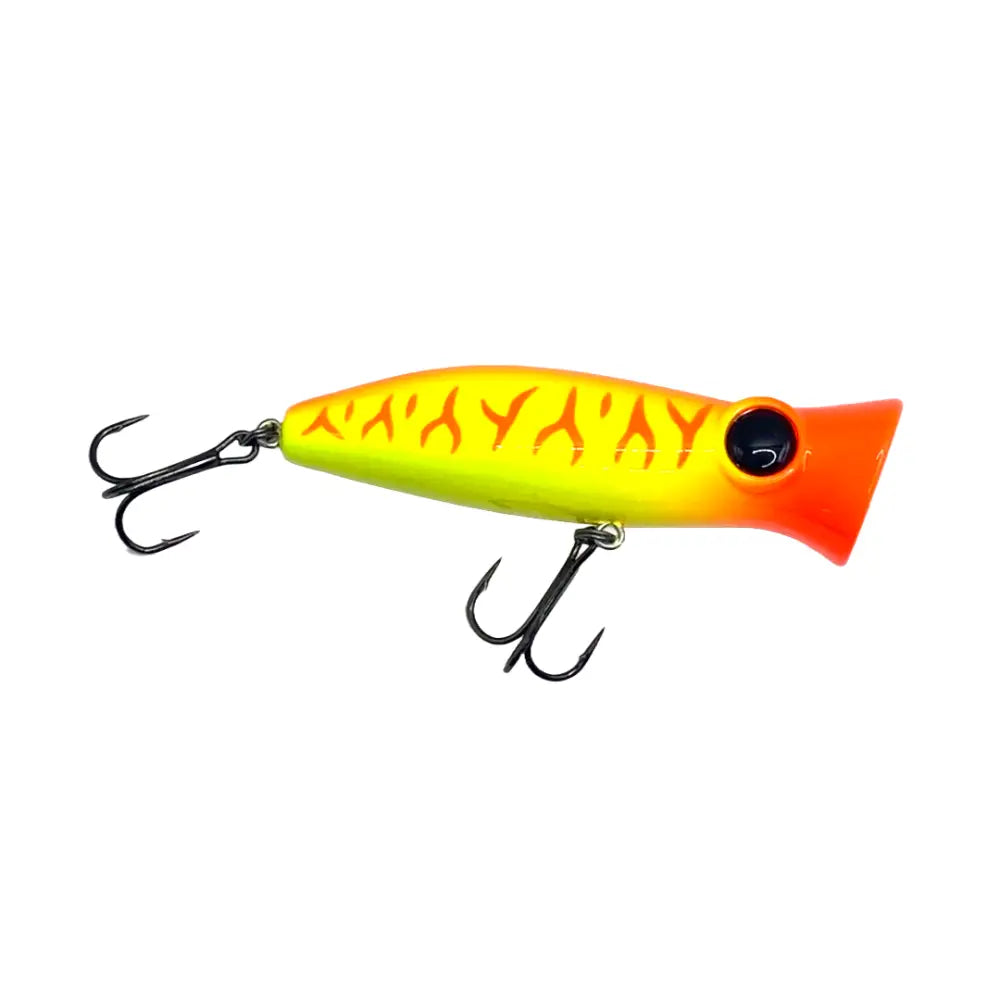 Voodoo Pop 80 Popper Lure – 3’’ / ½ oz | Hendrix Fishing Co. | Color Options: Tropic Sunrise -001 Clear-water Frog