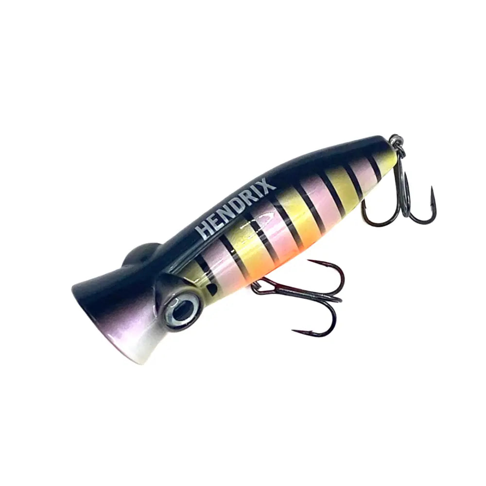 Voodoo Pop 80 Popper Lure – 3’’ / ½ oz | Hendrix Fishing Co. | Color Options: Tropic Sunrise -001 Clear-water Frog