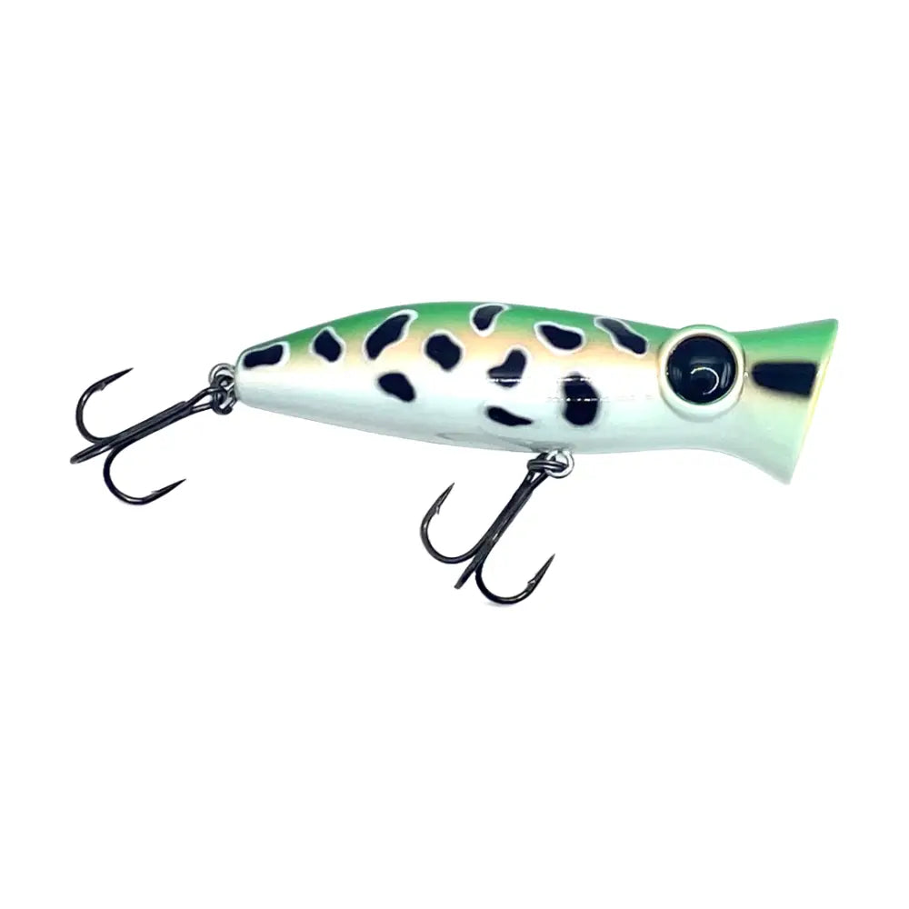 Voodoo Pop 80 Popper Lure – 3’’ / ½ oz | Hendrix Fishing Co. | Color Options: Tropic Sunrise -001 Clear-water Frog