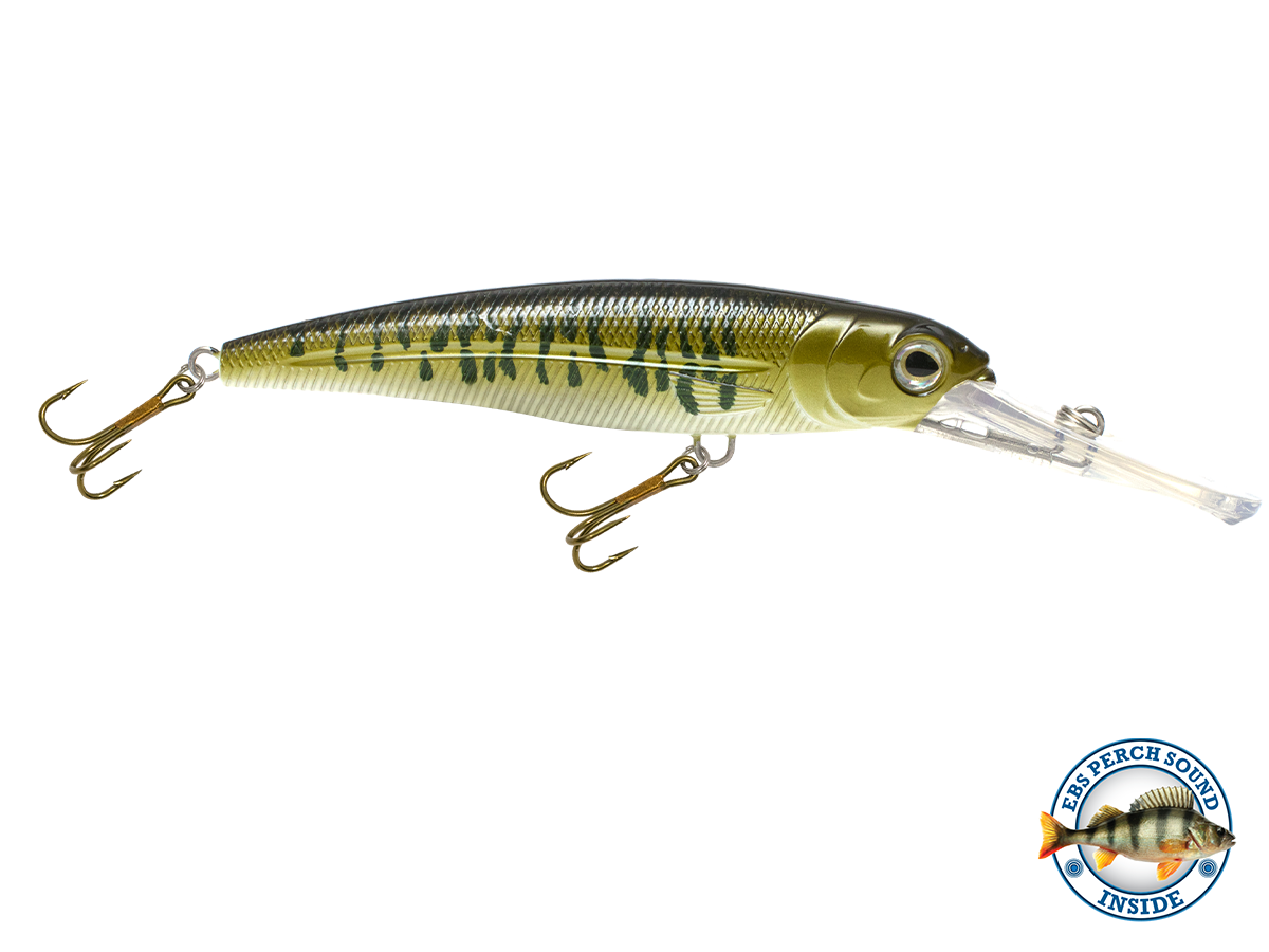 Voyager 15 Deep-Diving Trolling Crankbait – EBS Sound Technology | Color & Sound: Carp/Suckerfish / Perch Whitefish