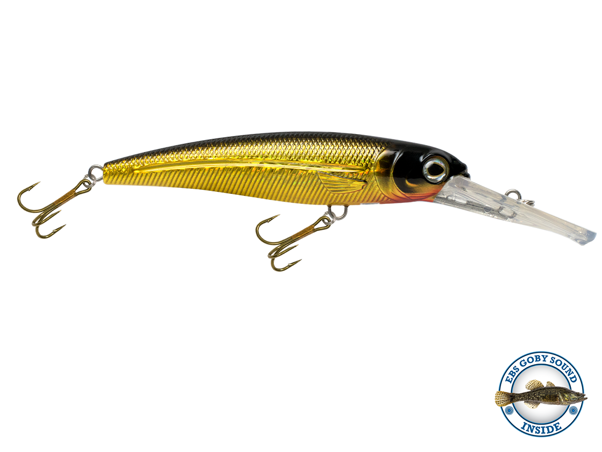 Voyager 15 Deep-Diving Trolling Crankbait – EBS Sound Technology | Color & Sound: Carp/Suckerfish / Perch Whitefish