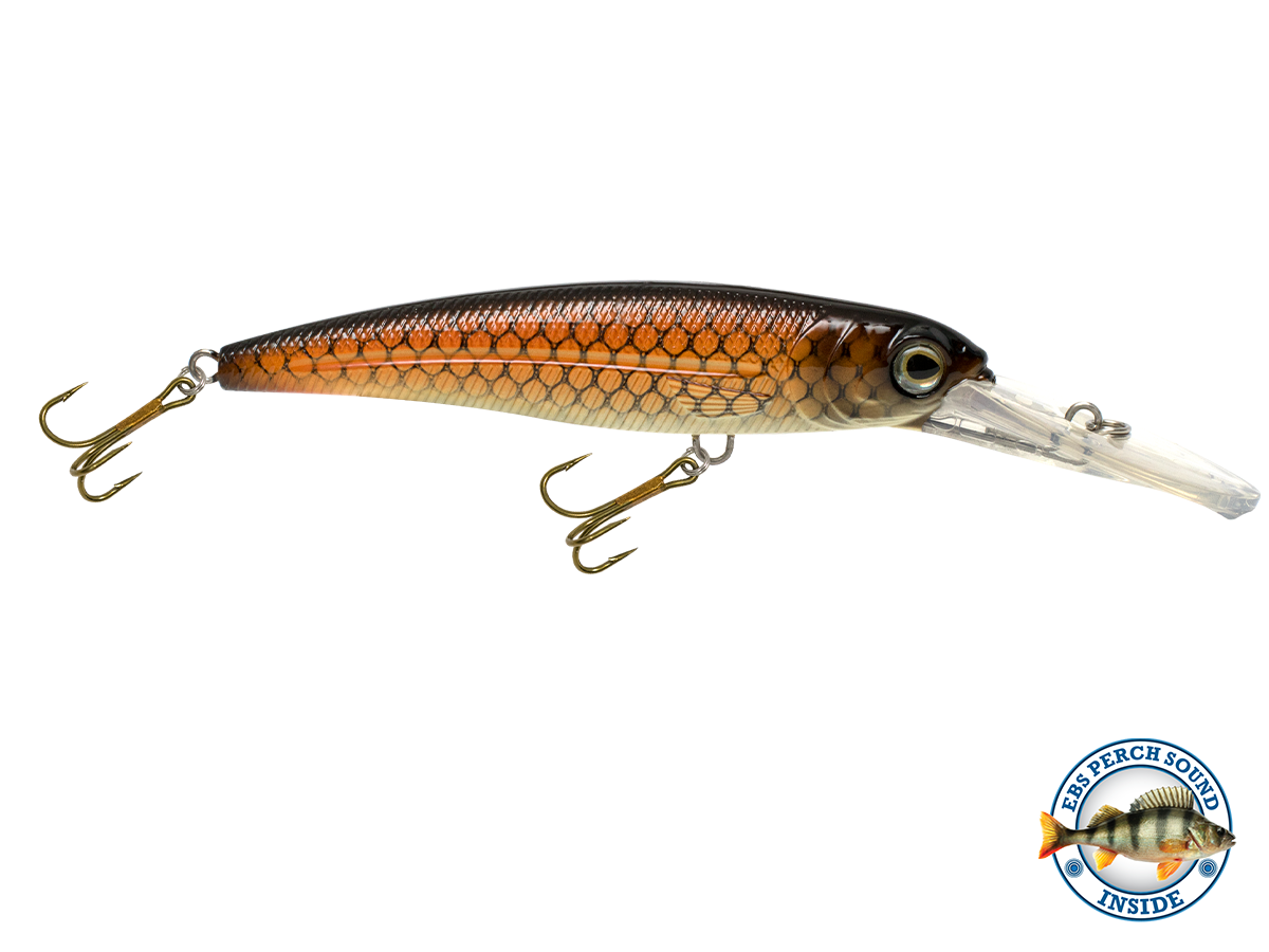 Voyager 15 Deep-Diving Trolling Crankbait – EBS Sound Technology | Color & Sound: Carp/Suckerfish / Perch Whitefish