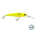 Voyager 15 Walleye Deep-Diving Trolling Crankbait – EBS Sound Technology | Color & Sound: Yellow Sunrise / Minnow Pink