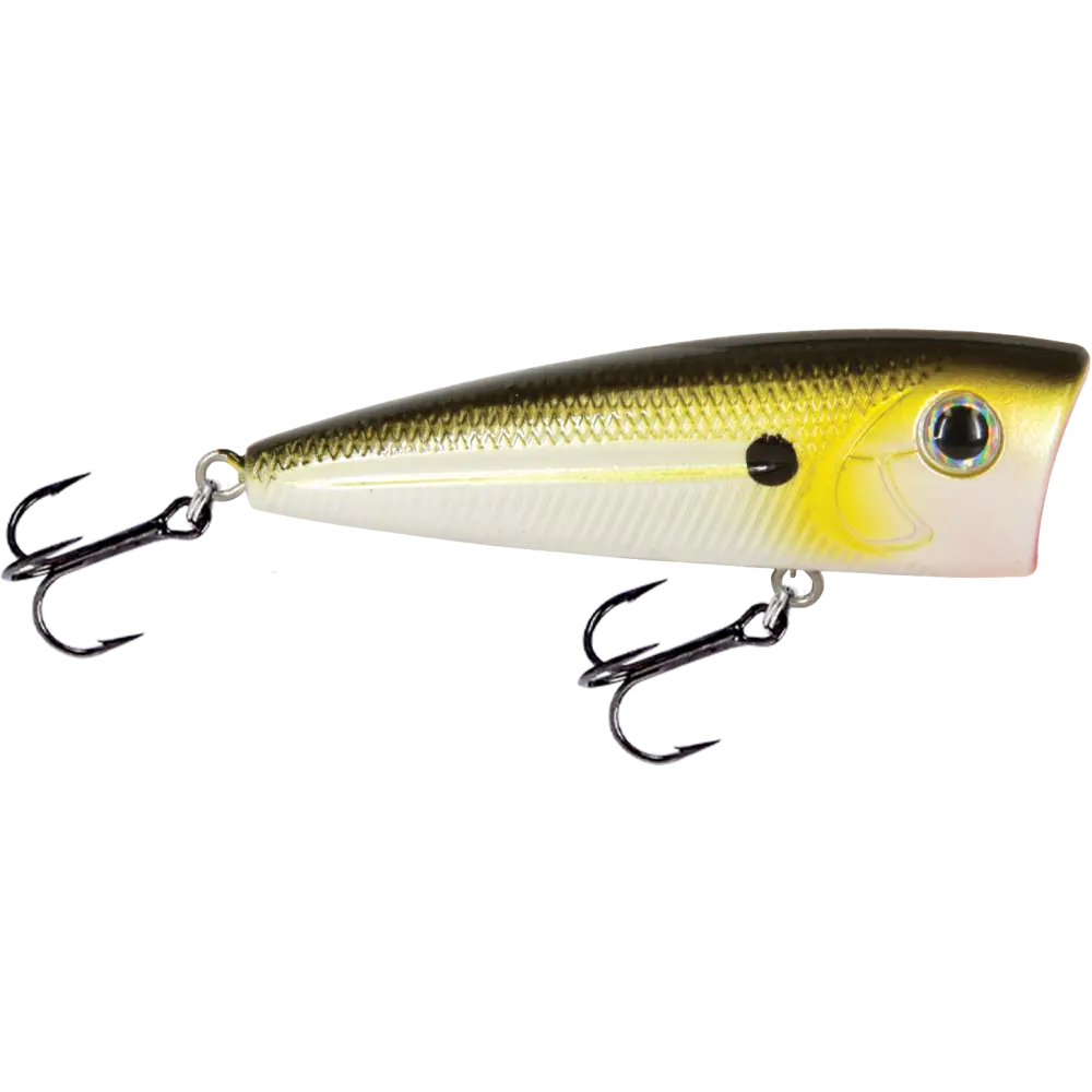 Walk N Pop 67 Topwater Popper – EBS Sound Technology | Color: Baby Bass Beauty Shad Black Back Chrome Tennessee
