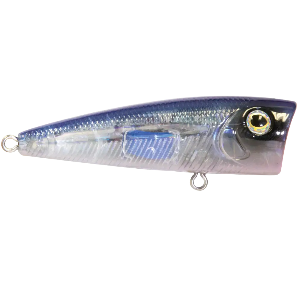 Walk N Pop 67 Topwater Popper – EBS Sound Technology | Color: Baby Bass Beauty Shad Black Back Chrome Tennessee