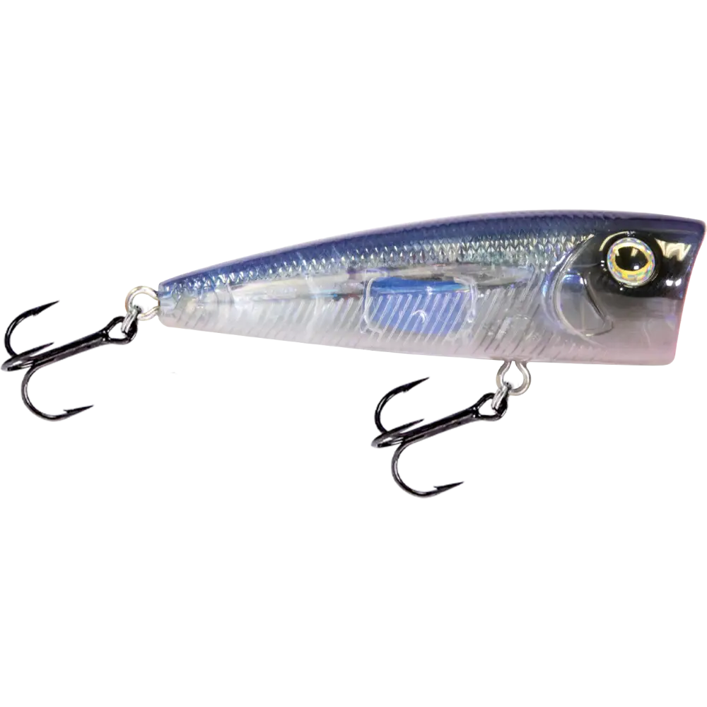 Walk N Pop 67 Topwater Popper – EBS Sound Technology | Color: Baby Bass Beauty Shad Black Back Chrome Tennessee