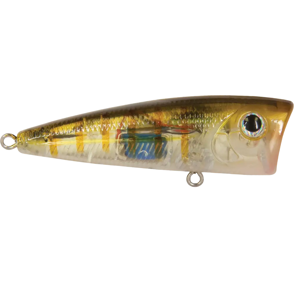 Walk N Pop 67 Topwater Popper – EBS Sound Technology | Color: Baby Bass Beauty Shad Black Back Chrome Tennessee