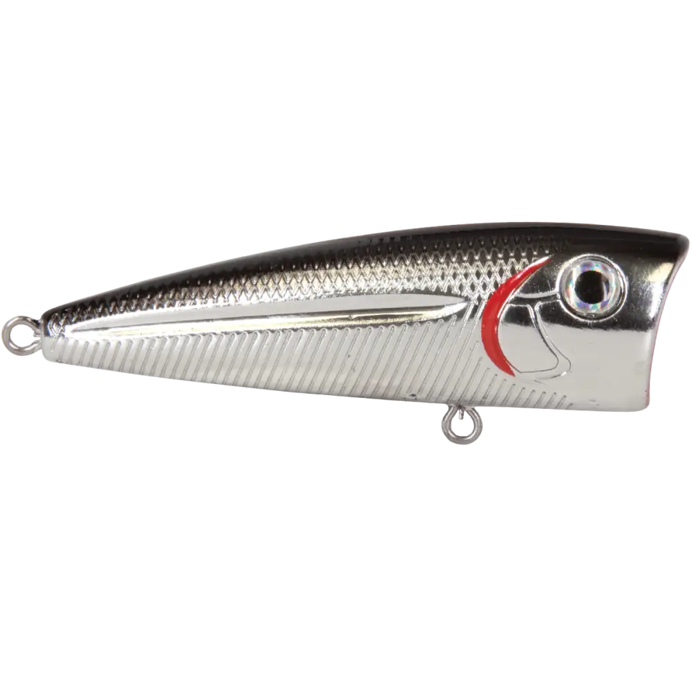 Walk N Pop 67 Topwater Popper – EBS Sound Technology | Color: Baby Bass Beauty Shad Black Back Chrome Tennessee
