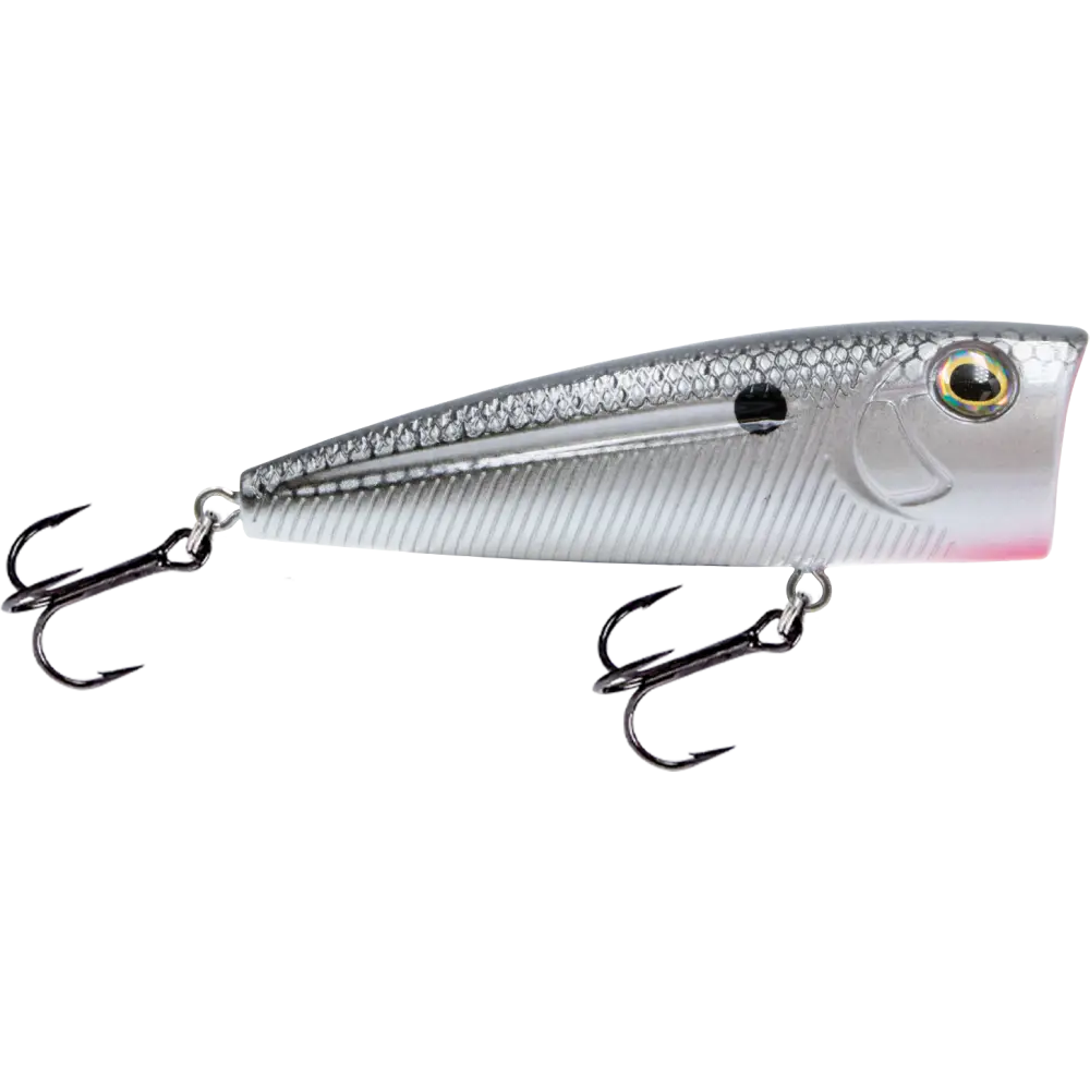 Walk N Pop 67 Topwater Popper – EBS Sound Technology | Color: Baby Bass Beauty Shad Black Back Chrome Tennessee