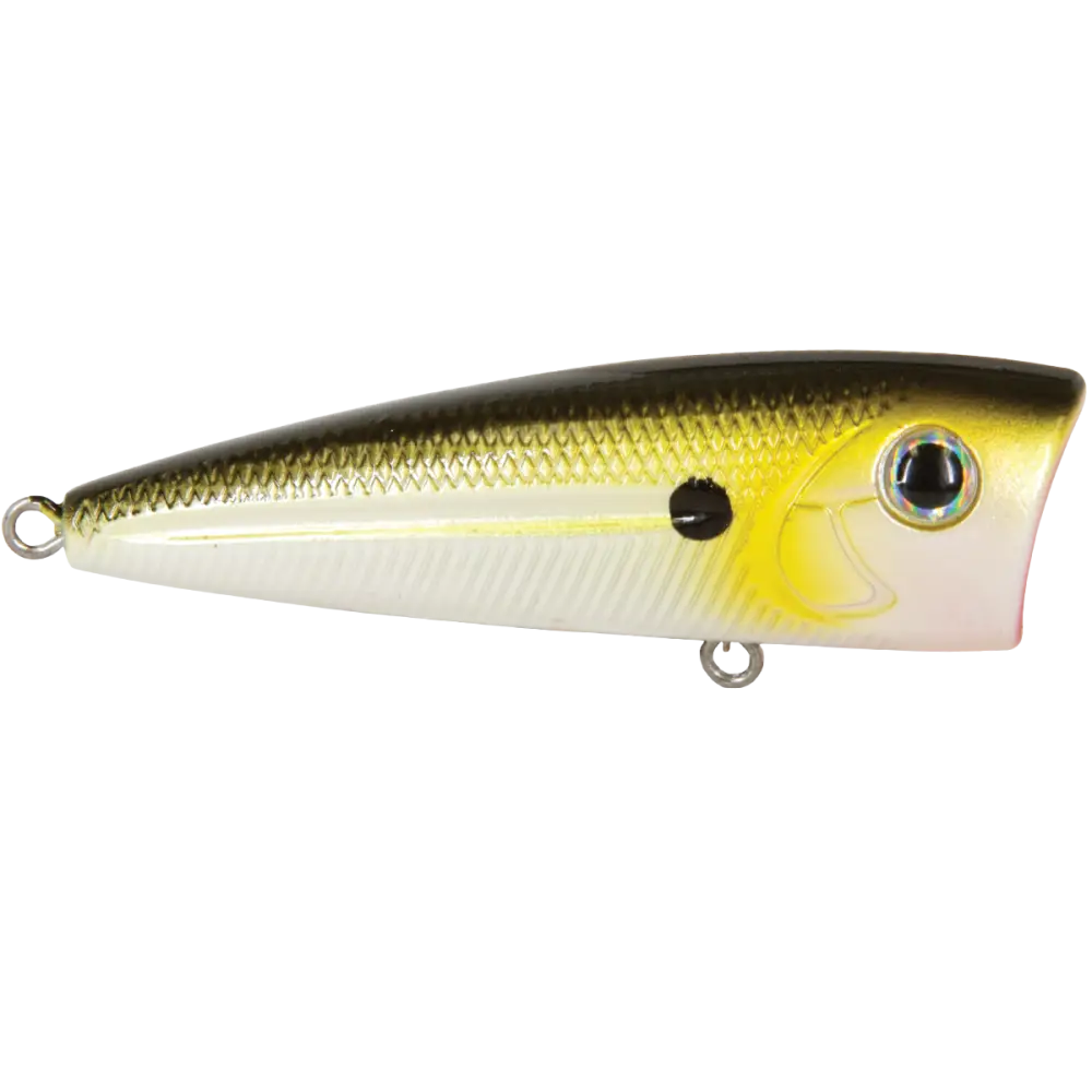 Walk N Pop 67 Topwater Popper – EBS Sound Technology | Color: Baby Bass Beauty Shad Black Back Chrome Tennessee