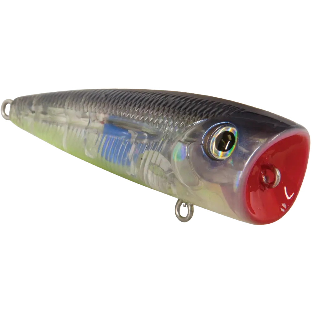 Walk N Pop 67 Topwater Popper – EBS Sound Technology | Color: Baby Bass Beauty Shad Black Back Chrome Tennessee