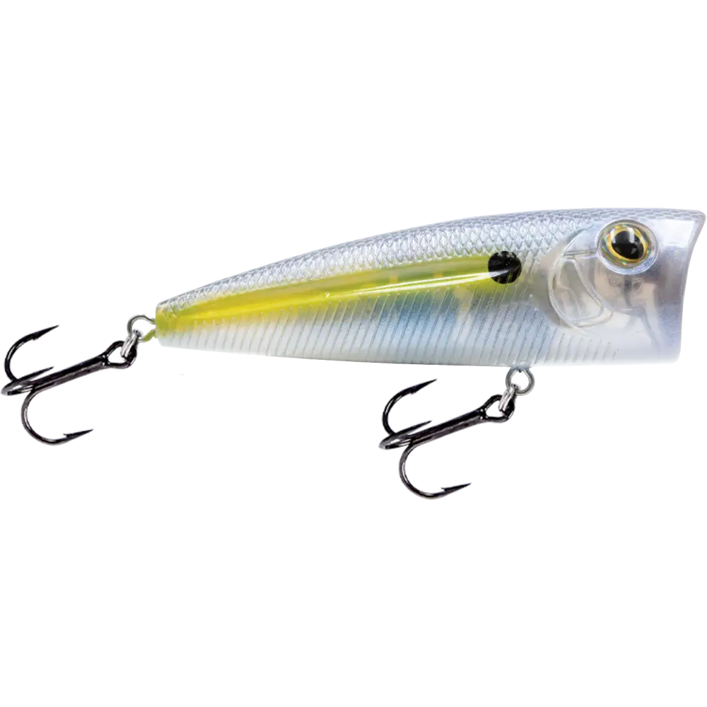 Walk N Pop 67 Topwater Popper – EBS Sound Technology | Color: Baby Bass Beauty Shad Black Back Chrome Tennessee