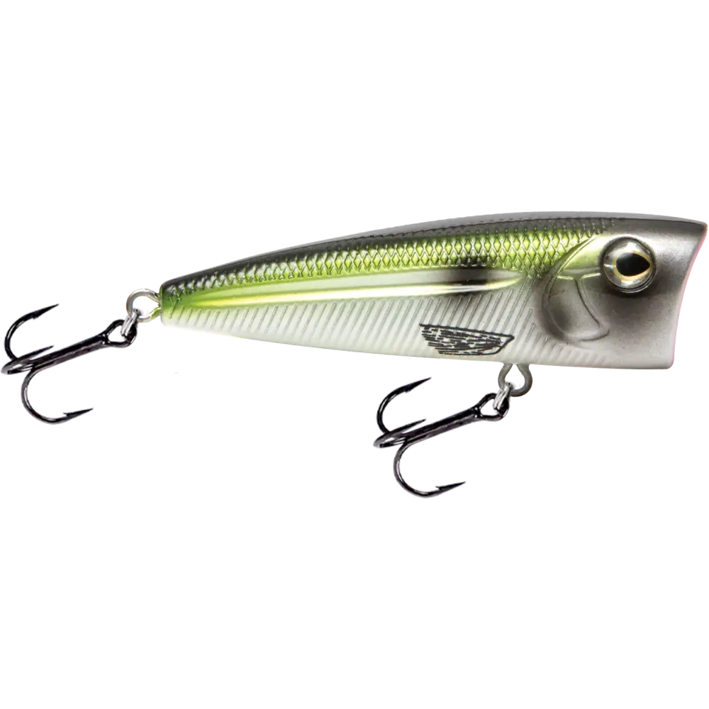 Walk N Pop 67 Topwater Popper – EBS Sound Technology | Color: Baby Bass Beauty Shad Black Back Chrome Tennessee